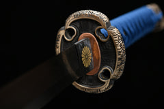 Chrysanthemum Tachi Mountings Steel Katana | NIMOFAN - 090872403151505