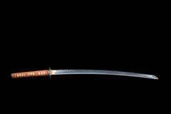 Crane Dogleg Hamon T10 Clay Tempered Katana - 枕流