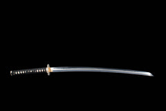 Choji Hamon Relief Saya T10 Clay Tempered Katana - 无咎