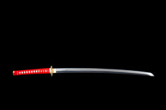 Red Saya Suguha T10 Clay Tempered Katana - 烛幽