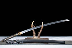 Leaf Hamon T10 Clay Tempered Katana - 焚昼