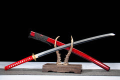 Red Saya Suguha T10 Clay Tempered Katana - 烛幽