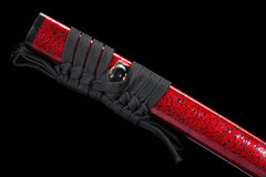 Red Saya Suguha T10 Clay Tempered Katana - 烛幽