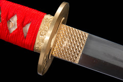 Red Saya Suguha T10 Clay Tempered Katana - 烛幽
