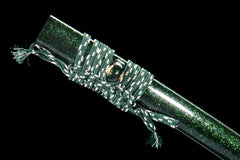 Green Saya Fence Hamon T10 Clay Tempered Katana - 沉渊