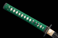 Green Saya Fence Hamon T10 Clay Tempered Katana - 沉渊
