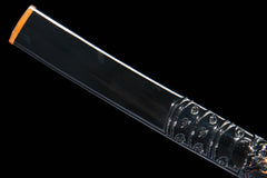 Choji Hamon Relief Saya T10 Clay Tempered Katana - 无咎