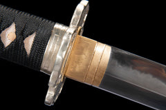 Choji Hamon Relief Saya T10 Clay Tempered Katana - 无咎