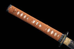 Crane Dogleg Hamon T10 Clay Tempered Katana - 枕流