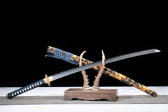 Gilded Plum Dragon T10 Damascus Katana product photo 8