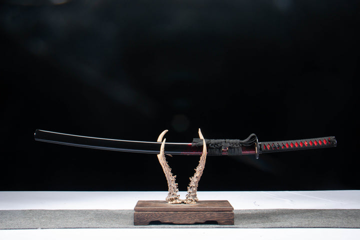 Katana - Black Red Two-Tone 1065 Steel | 绝影