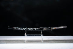 Polished 1065 Damascus Bo-Hi Katana product photo 2