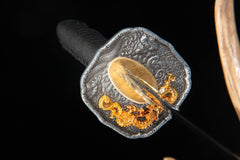 Coiled Dragon 1065 Damascus Katana product photo 9