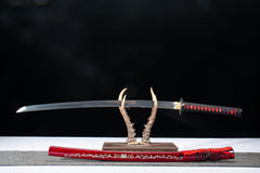 Crimson Karakusa 1065 Damascus Katana product photo 4