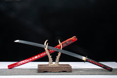 Crimson Karakusa 1065 Damascus Katana product photo 6