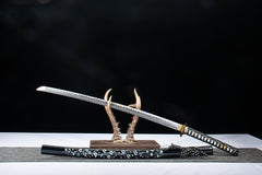 Polished 1065 Damascus Bo-Hi Katana product photo 5