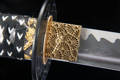 Polished 1065 Damascus Bo-Hi Katana product photo 9