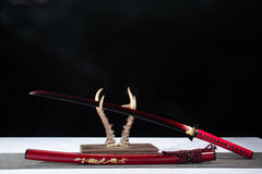 Black Red Karakusa 1065 Katana product photo 5