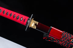 Black Red Karakusa 1065 Katana product photo 12