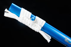 Blue Twin Dragon Engraved 1065 Katana product photo 8