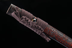 Gilded T10 Katana with High-Relief Saya product photo 9