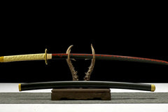 Demon Slayer Katana – Flame-Patterned 1045 Steel Blade | Yoriichi... blade and saya detail photo