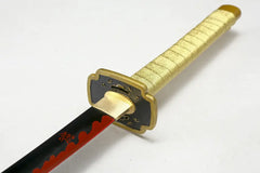 Demon Slayer Katana – Flame-Patterned 1045 Steel Blade | Yoriichi... full product photo