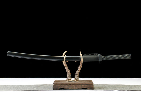 Tactical Straight Blade – Titanium Coated Carbon Steel