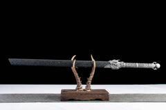 Obsidian Dragon Tang Dao 1065 Carbon Steel - LRT005