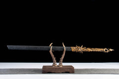 Black Gold Dragon Tang Dao 1065 Carbon Steel - LRT002