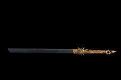 Black Gold Dragon Tang Dao 1065 Carbon Steel - LRT002