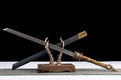 Black Gold Dragon Tang Dao 1065 Carbon Steel - LRT002