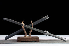 Obsidian Dragon Tang Dao 1065 Carbon Steel - LRT005