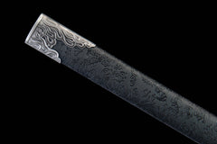 Obsidian Dragon Tang Dao 1065 Carbon Steel - LRT005