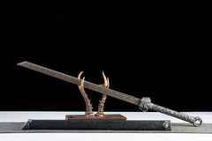 Shadow Silver Tang Dao 1065 Carbon Steel - LRT006