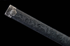 Shadow Silver Tang Dao 1065 Carbon Steel - LRT006