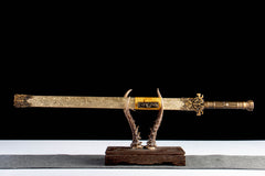Imperial Gold Tang Dao 1065 Carbon Steel - LRT007