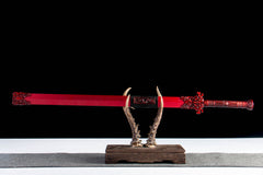 Crimson Flame Tang Dao 1065 Carbon Steel - LRT008