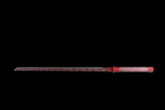 Bloodwood Red Tang Dao 1065 Carbon Steel - LRT011