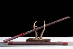 Bloodwood Red Tang Dao 1065 Carbon Steel - LRT011