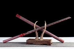 Bloodwood Red Tang Dao 1065 Carbon Steel - LRT011