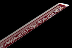 Bloodwood Red Tang Dao 1065 Carbon Steel - LRT011