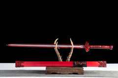 Crimson Flame Tang Dao 1065 Carbon Steel - LRT008