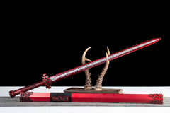 Crimson Flame Tang Dao 1065 Carbon Steel - LRT008