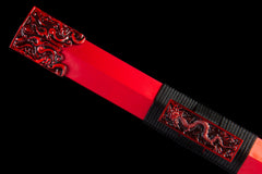 Crimson Flame Tang Dao 1065 Carbon Steel - LRT008