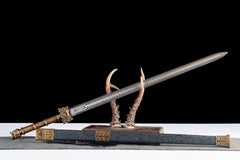 Bronze Script Tang Dao 1065 Carbon Steel - LRT014