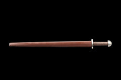 Burgundy Woven Scabbard, Lobed Pommel european sword product photo 2