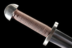 Burgundy Woven Scabbard, Lobed Pommel european sword product photo 8