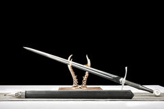 Ornate Guard, Black Woven Scabbard european sword product photo 6