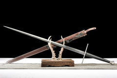 Brown Leather Scabbard european sword product photo 6